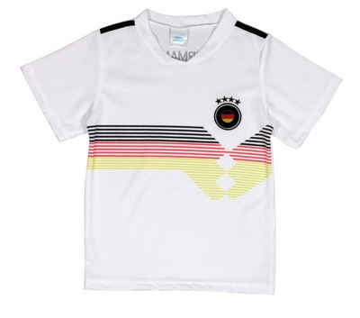 Fashion Boy Fußballtrikot Fussball Fan T-Shirt Deutschland Germany Trikot Shirt D-150