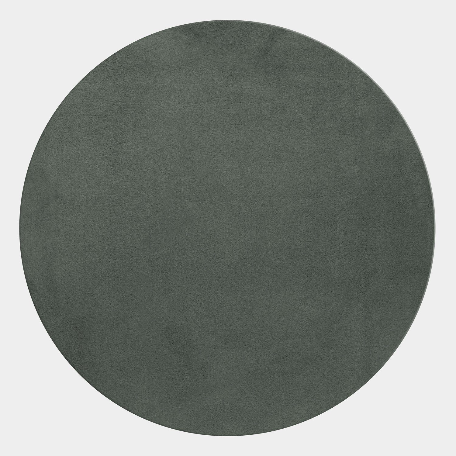 SIMPEX24 Teppich Unicolor - Einfarbig, Rund, Höhe: 20 mm, Teppich Wohnzimmer Einfarbig Shaggy Modern Flauschiger Felloptik Weich