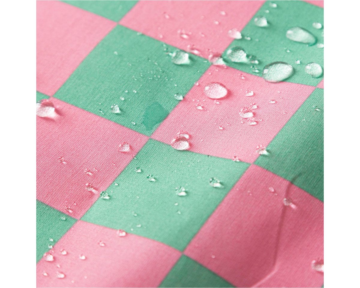 Thumbnail - SCHÖNER LEBEN. Stoff Tischdeckenstoff BW-Stoff beschichtet Karo Kästchen pink grün1,45m Br., abwaschbar