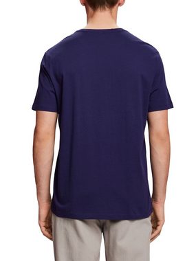 edc by Esprit T-Shirt Rundhals-T-Shirt mit Print, 100 % Baumwolle (1-tlg)
