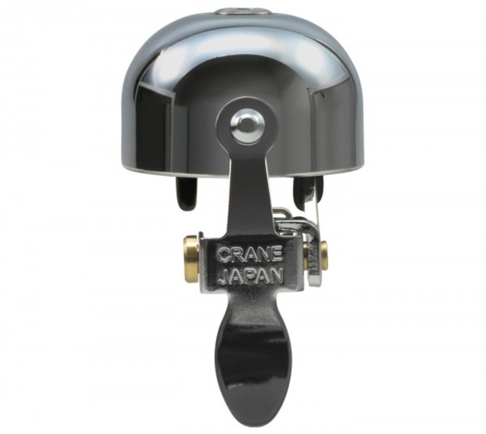 Crane Bell Co Fahrradklingel E-NE All Chrome, Ø Klemmung: 22.2mm bis 31.8mm