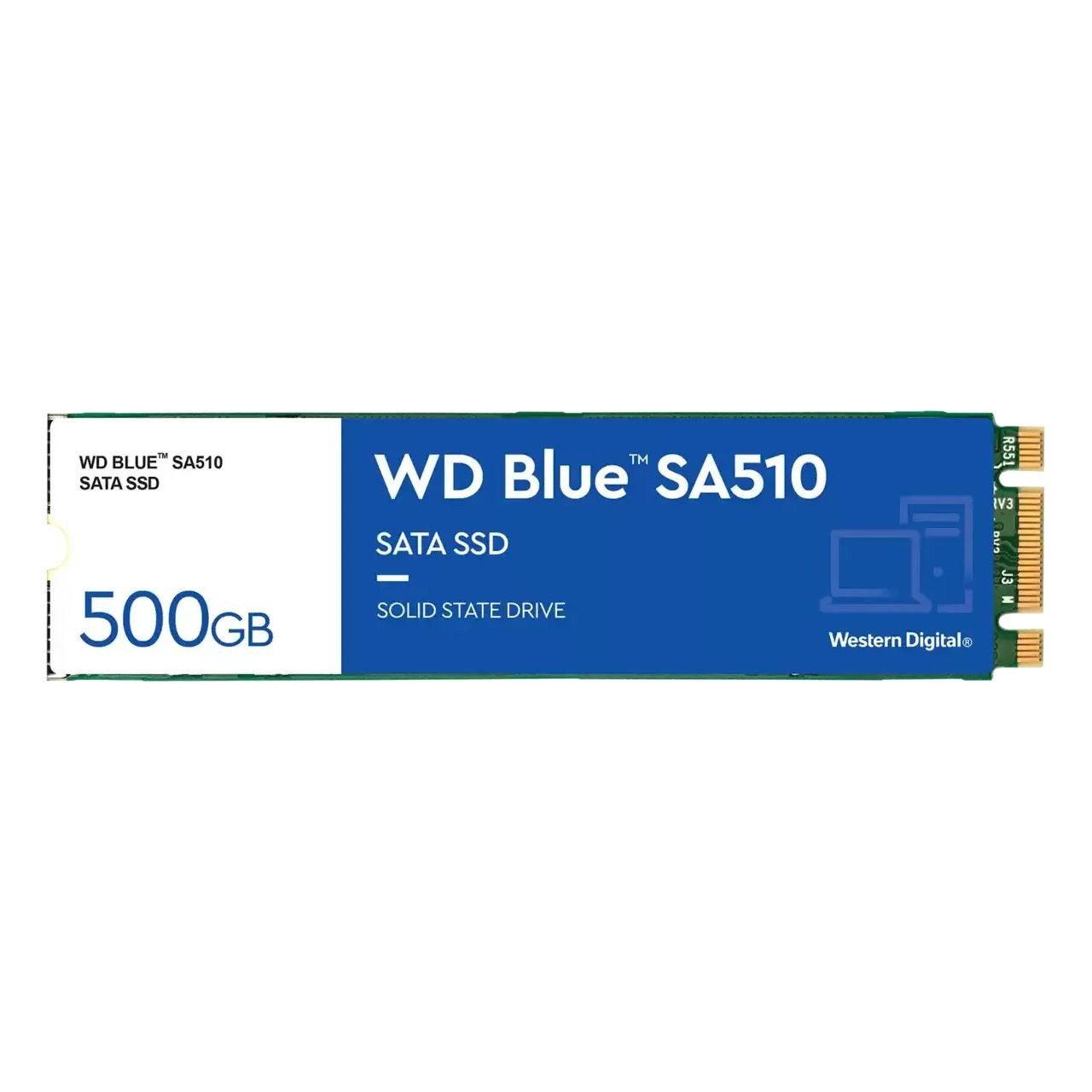 Western Digital SanDisk WD Blue SA510 500GB M.2 2280 SSD interne SSD (500 GB) M.2" 560 MB/S Lesegeschwindigkeit, 510 MB/S Schreibgeschwindigkeit, 3D NAND, SATA 6 Gb/s, M.2 2280, SSD Dashboard