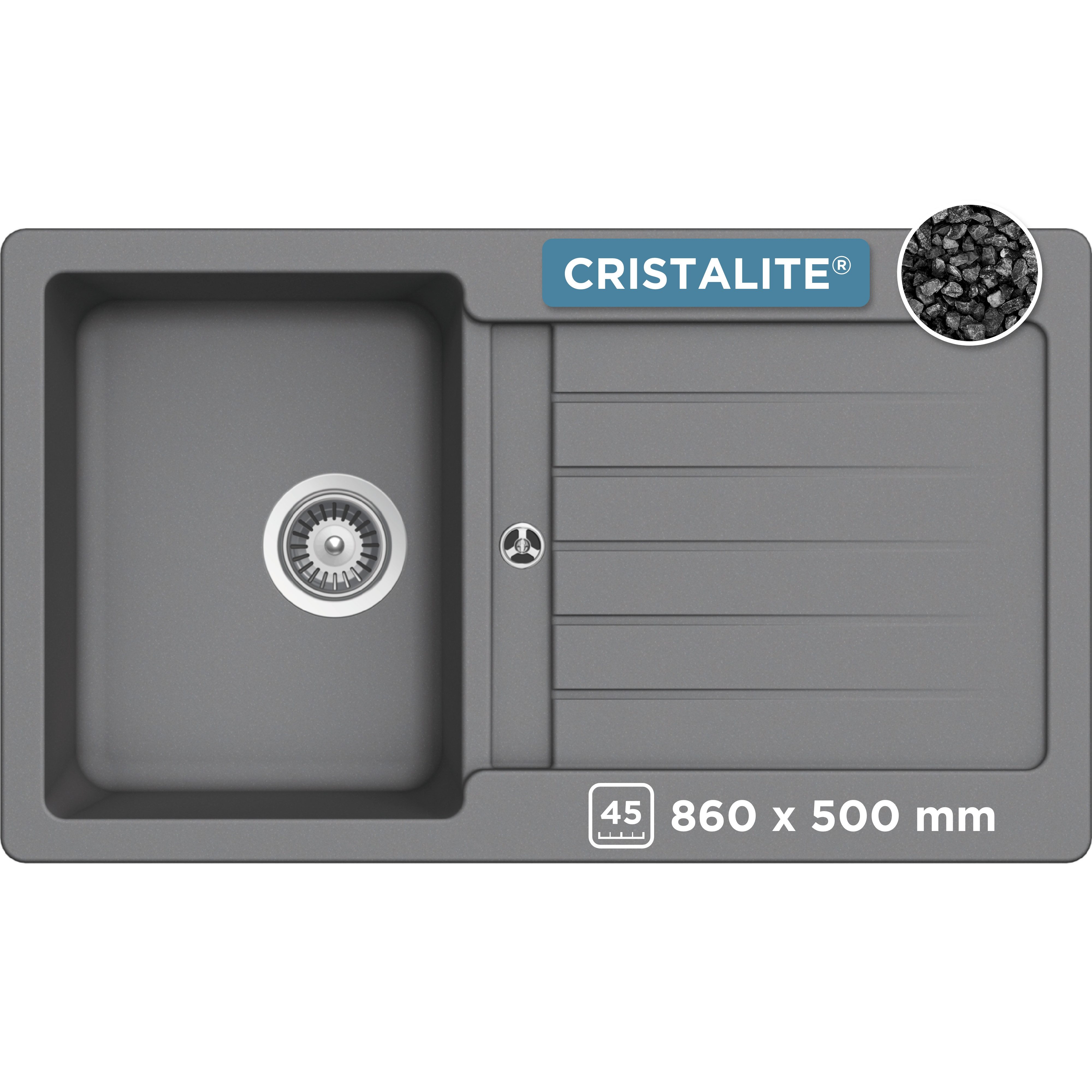 Schock Granitspüle Typos D-100, rechteckig