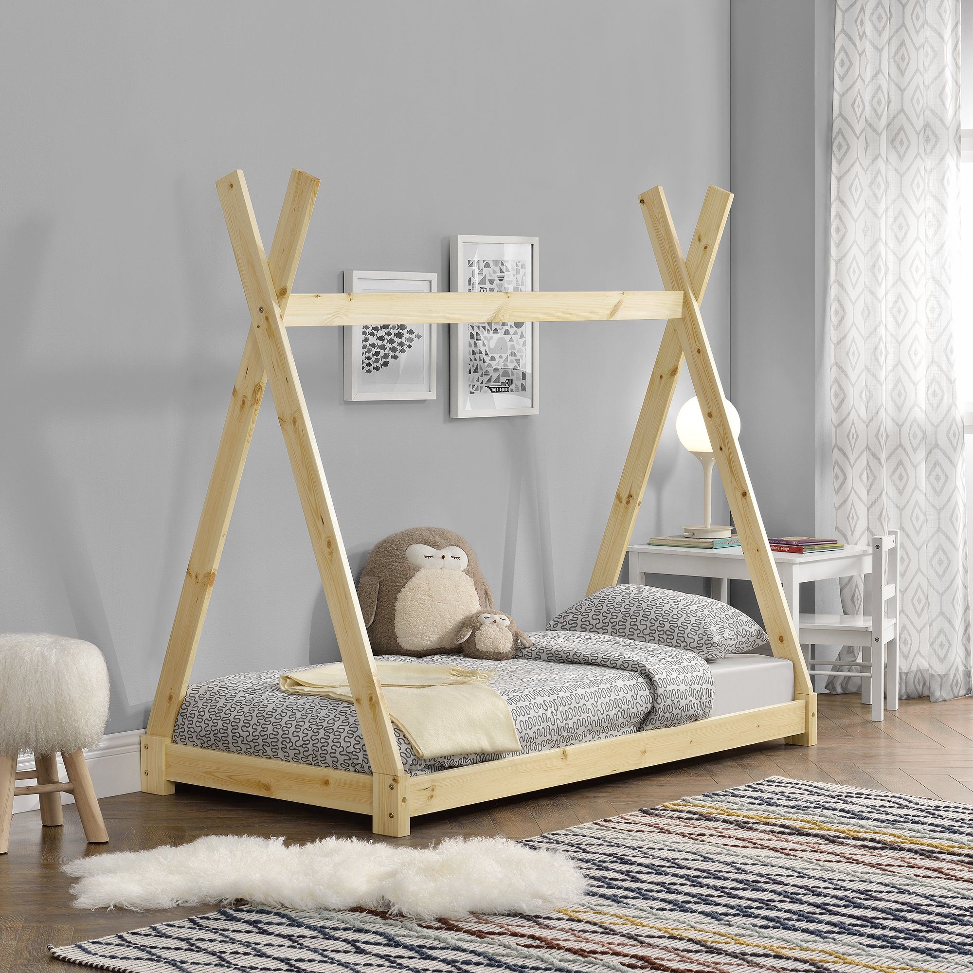 en.casa Kinderbett, »Onejda« Kinderbett Tipi Bett günstig online kaufen
