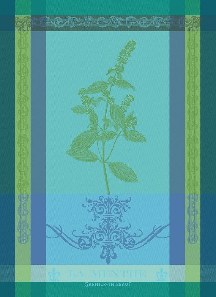 Garnier Thiebaut Geschirrtuch Geschirrtuch Brin De Menthe Chlorophylle 56x77 cm, (1-tlg., 1 x Geschirrtuch), jacquard-gewebt