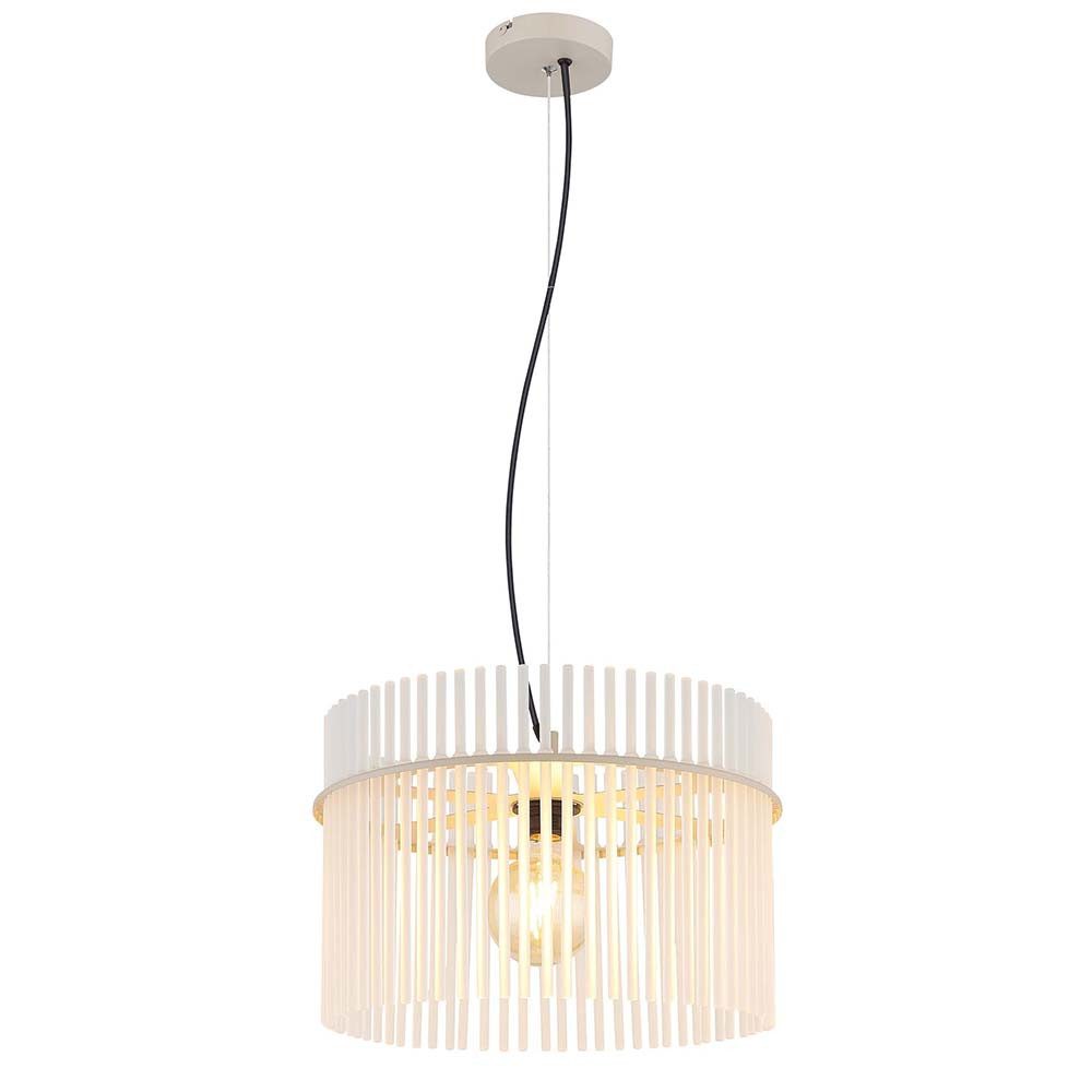 GLOBO LIGHTING Hängeleuchte, Leuchtmittel nicht inklusive, Pendelleuchte Hängelampe sandfarben höhenverstellbar Glasstäbe H 150cm