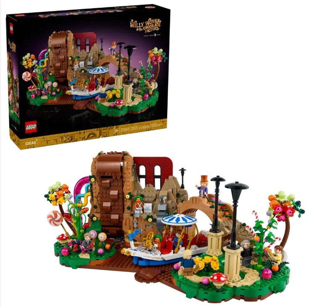 LEGO® Ideas 21360 Willy Wonka und die Schokoladenfabrik Spielbausteine, (2025 St)