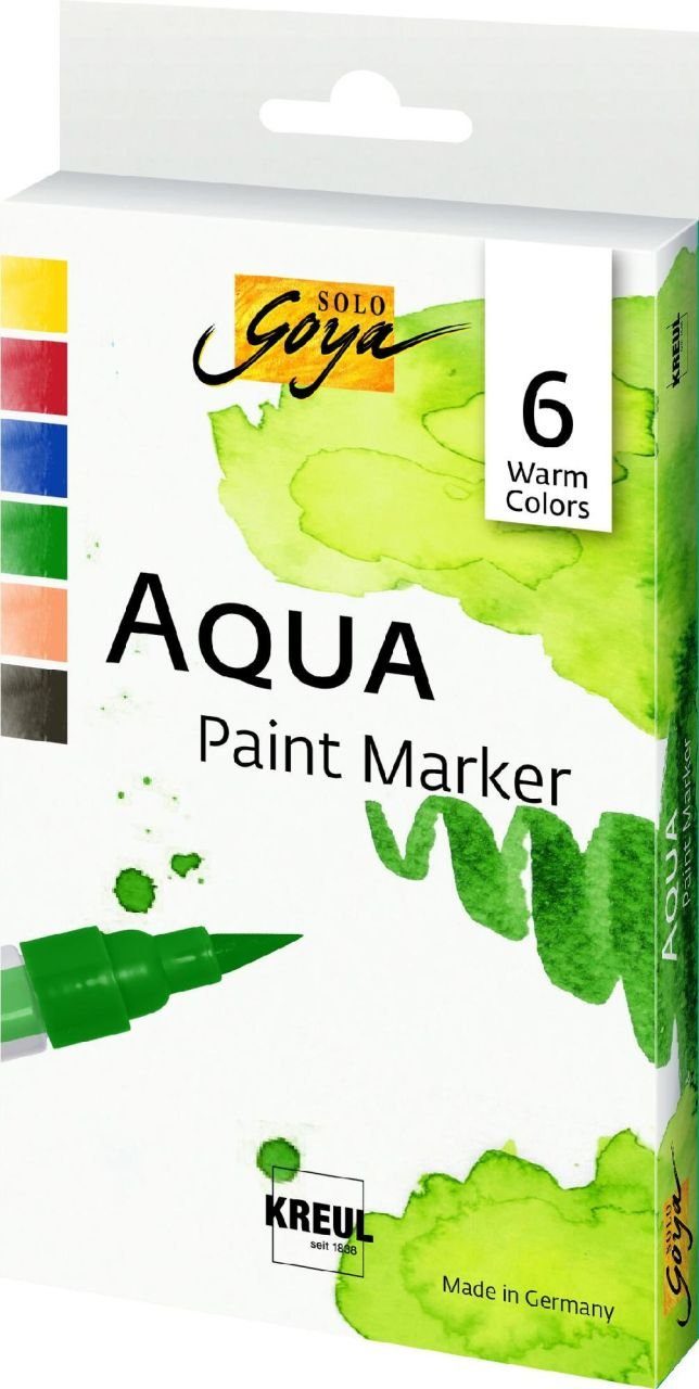 Kreul Flachpinsel Kreul Solo Goya Paint Marker Set 6 Warm Colors