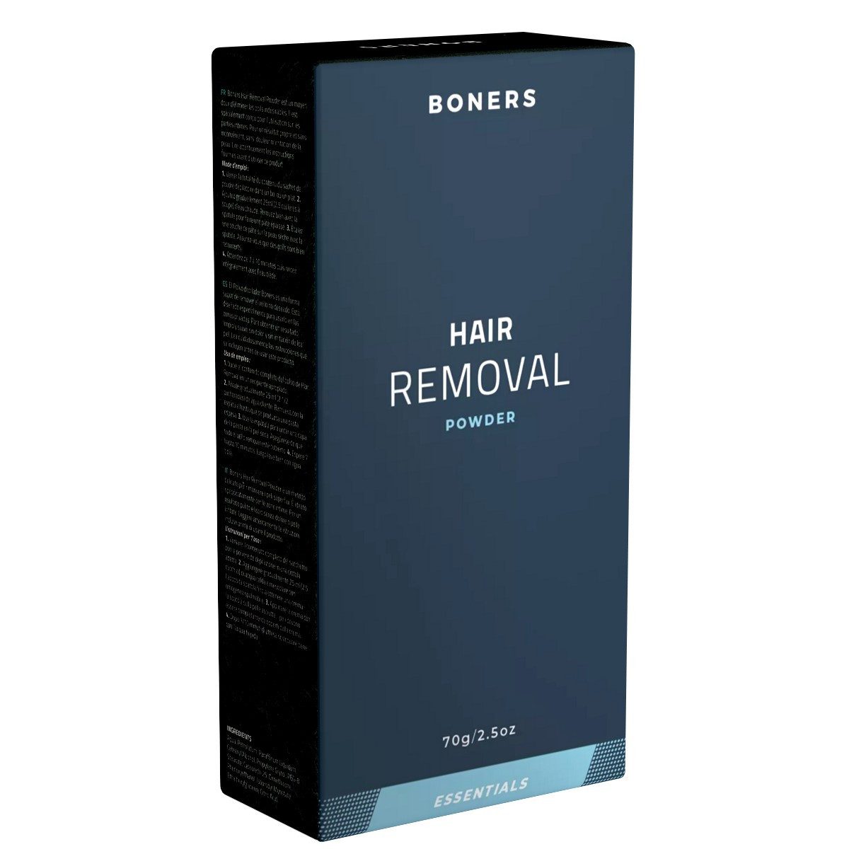 Boners Enthaarungscreme Hair Removal Powder, Packung mit 70g, 1 St., Enthaarungspulver für Männer, schnelle und einfache Anwendung, geeignet für alle Körperteile