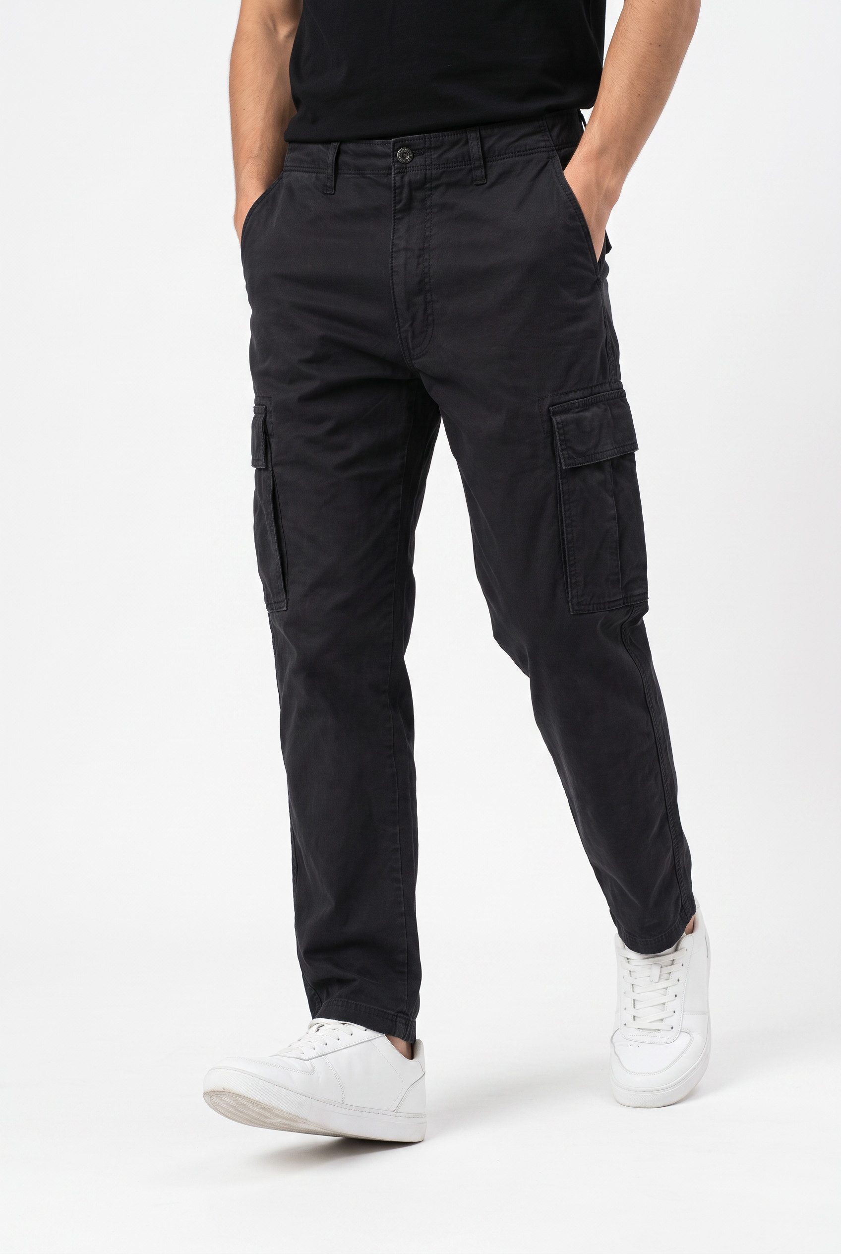 Jack & Jones Cargohose JPSTKANE FRANK CARGO NOOS Baumwollmischung, locker geschnitten