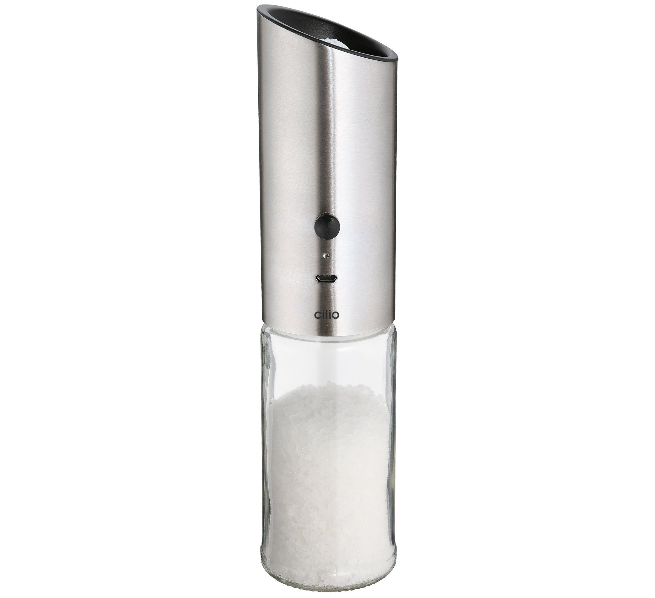 Cilio Salz-/Pfeffermühle Pfeffermühle Gewürzmühle Salzmühle Cilio elektrisch COLLINA 613537 elektrisch