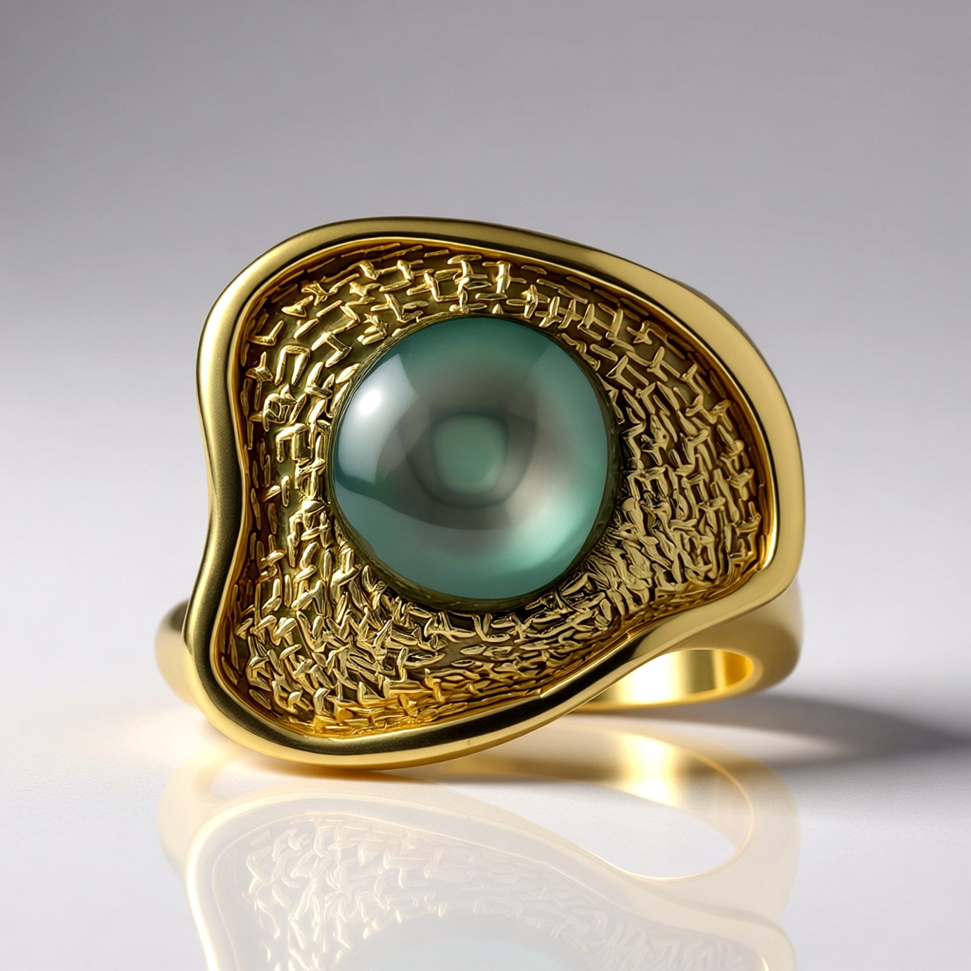 Cavill Perlenring Cavill Sterling Silberring mit 8 mm Tahiti-Perle, vergoldet, Damen (1-tlg)