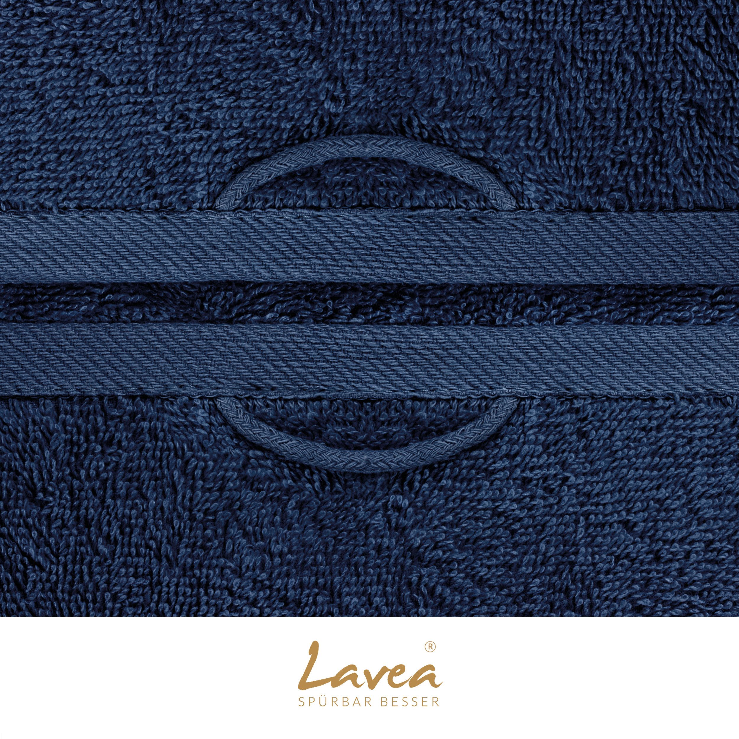 Lavea Handtuch Lavea® 4er Set Handtücher 50x100 cm, Elena Frottiererie, 100% Baumwolle (4er Set), 500 g/m² Frottier, weich & saugstark, pflegeleicht – Bild 5 von 5