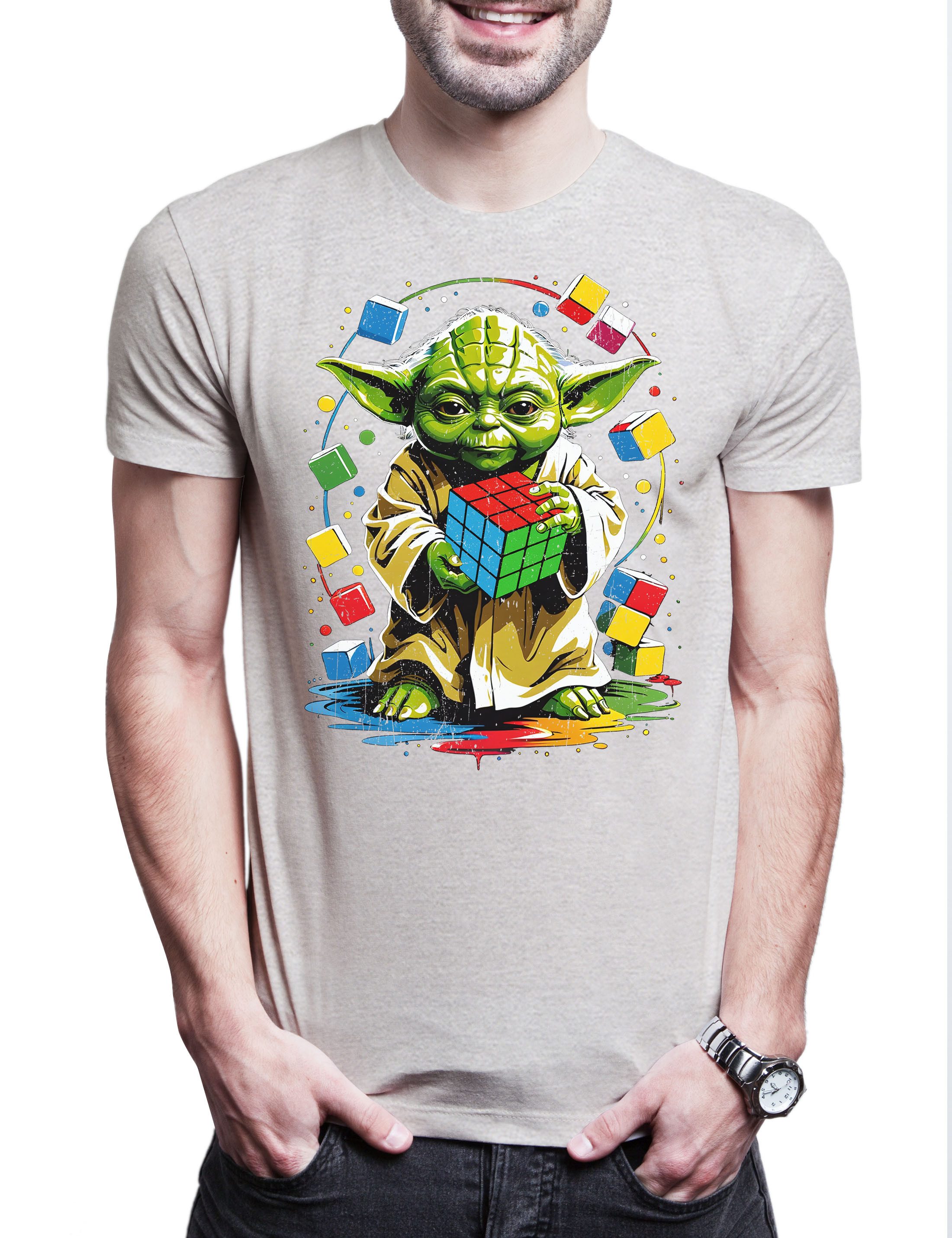 Urban Backwoods Print-Shirt Master Cube Herren T-Shirt Zauberwürfel Wars Yo günstig online kaufen