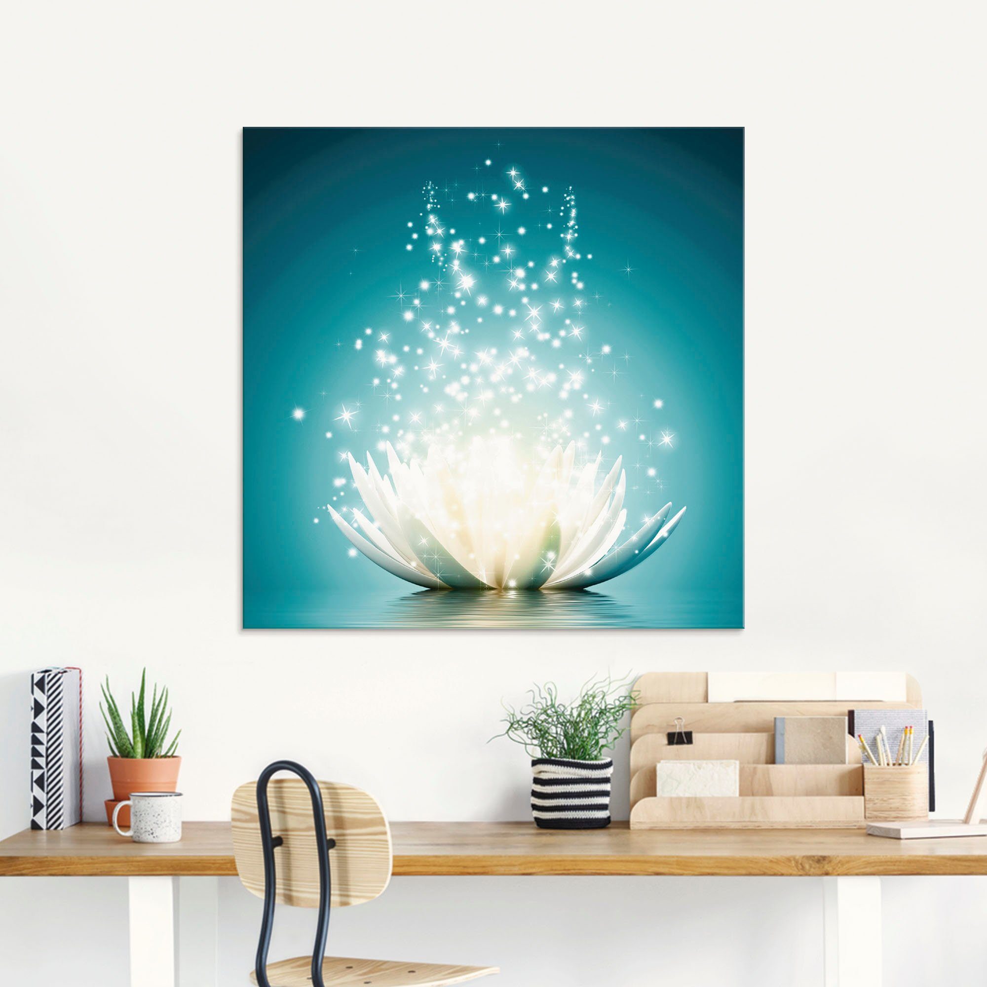 Artland Glasbild »Magie der Lotus-Blume«, Blumen, (1 St.), in verschiedenen günstig online kaufen