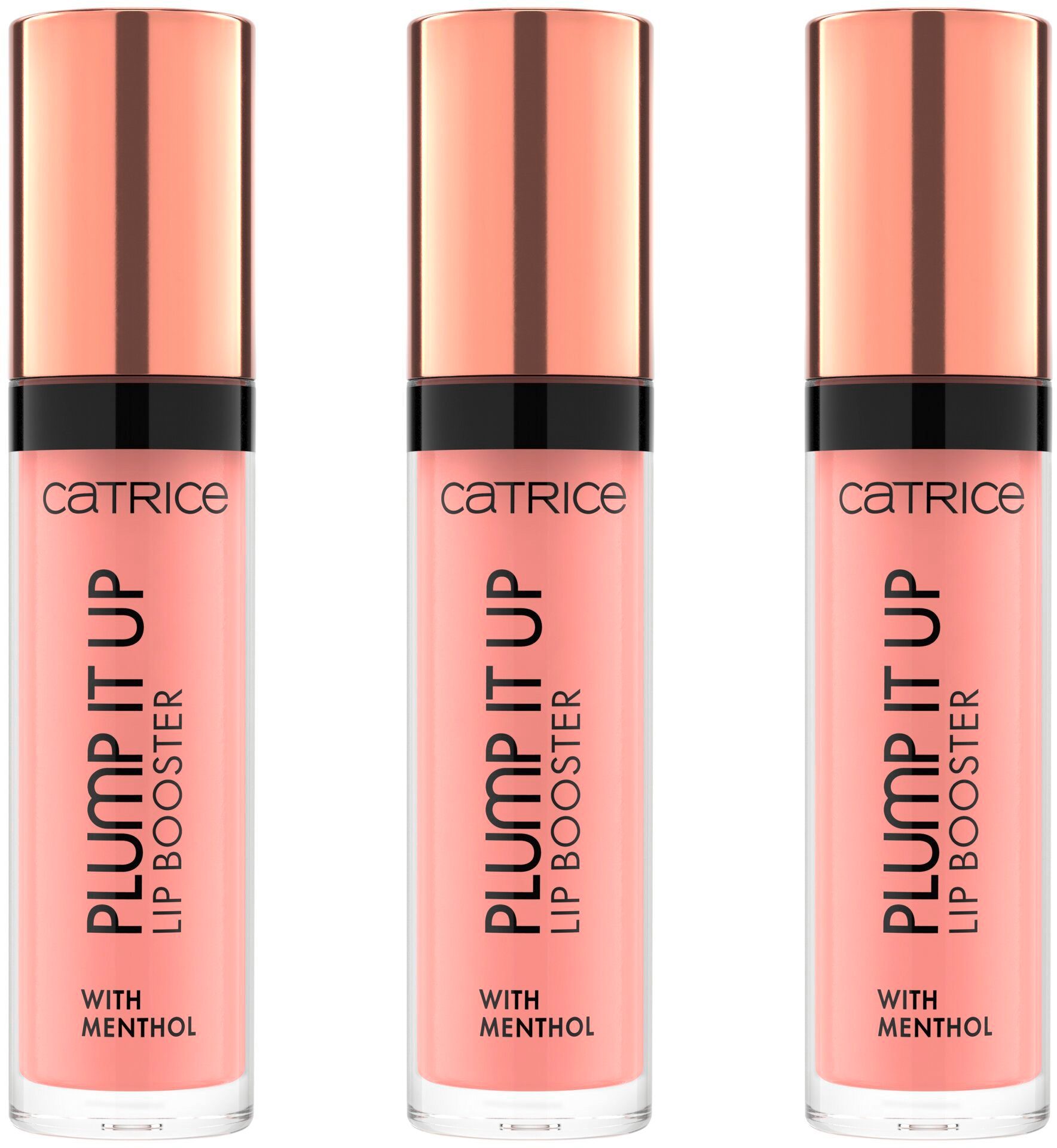 Catrice Lip-Booster Plump Up Booster, Mit Vitamin E Jojoba-Öl 3-tlg., Lip Menthol, & It