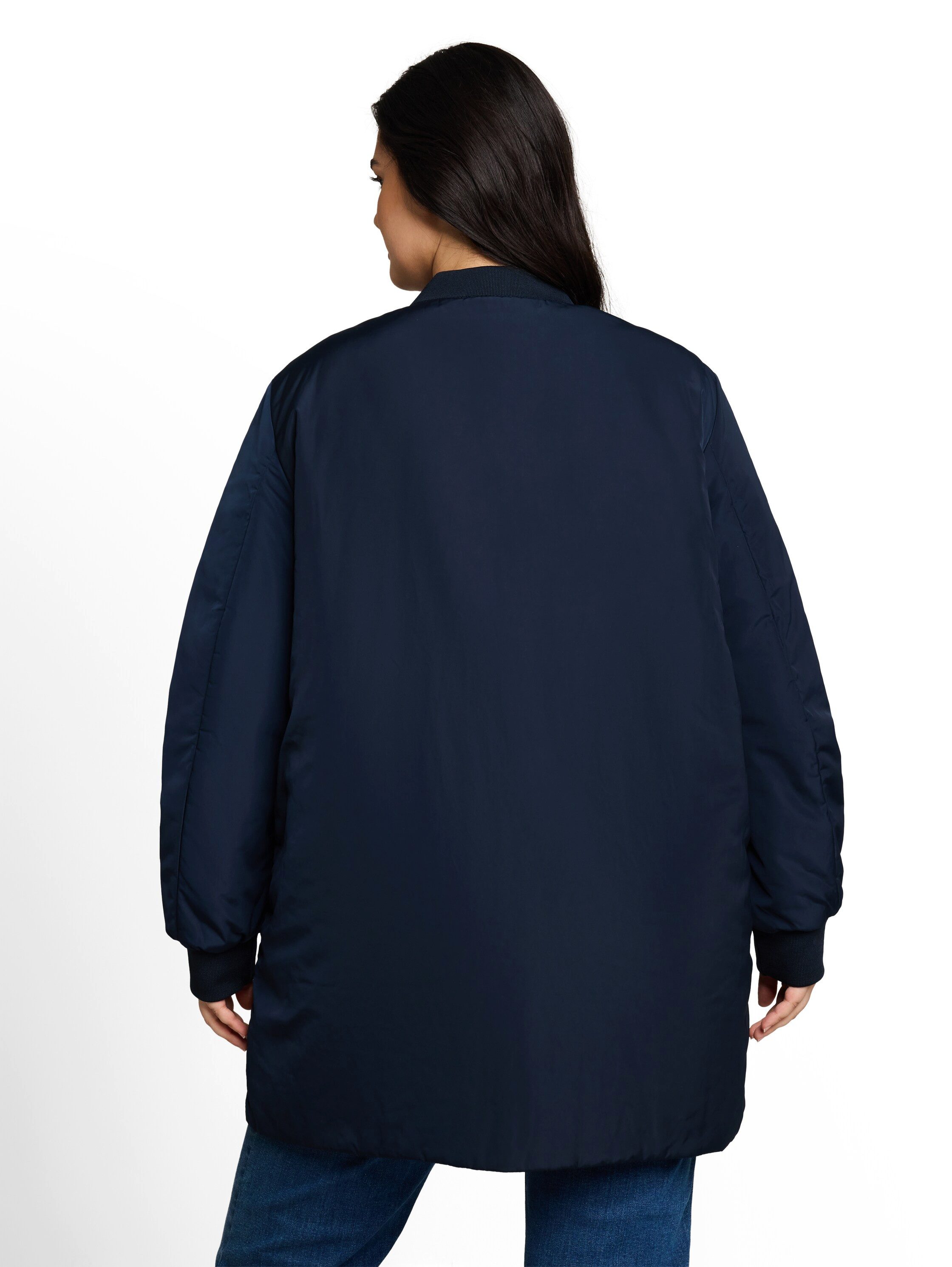 TOM TAILOR PLUS Langmantel im Blouson-Stil / Große Größen