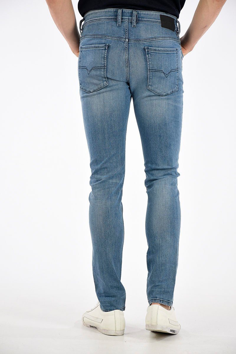 Style, Länge: inch 5 - Vintage 32 Used-Look, SLEENKER Röhrenjeans Diesel Röhrenjeans 0688C Herren Pocket Diesel