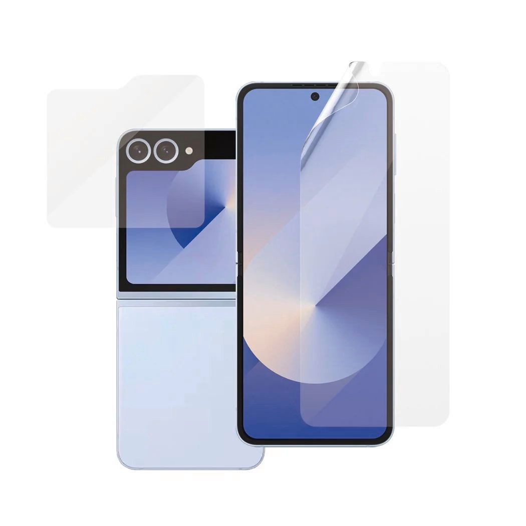 SAFE by PanzerGlass Displayschutzglas Ultra-Wide Fit TPU + Classic Fit Glass Screen Protection für Samsung Galaxy Z Flip6, Displayschutzfolie, Schutzfolie, Bildschirmschutz, kratz- & stoßfest