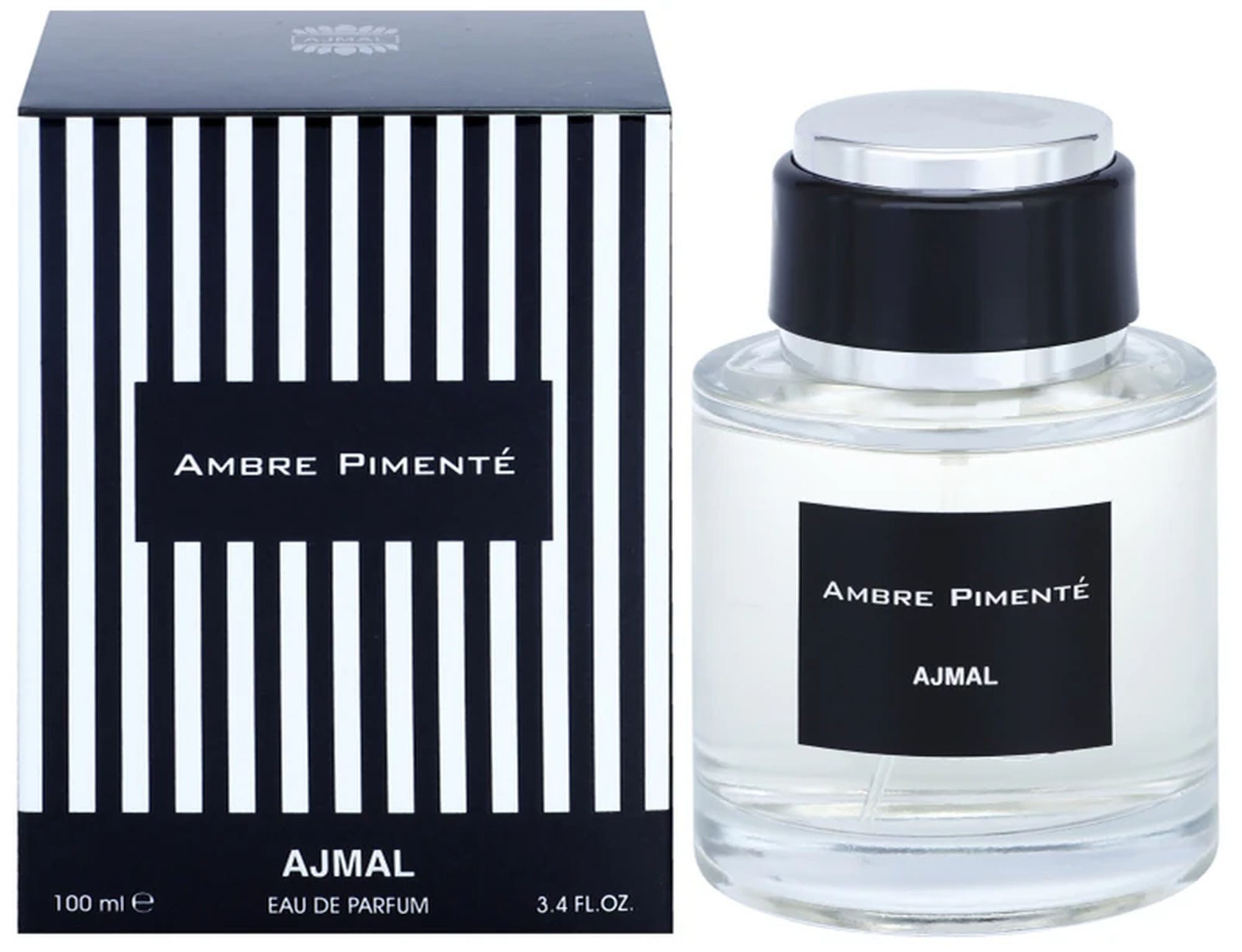 Ajmal Duft-Set Ambre Pimente Eau de Parfum (EDP) Damen Herren Spray, Süß-würziger Duft mit Ambra, Moschus, Guajakholz und Zedernholz