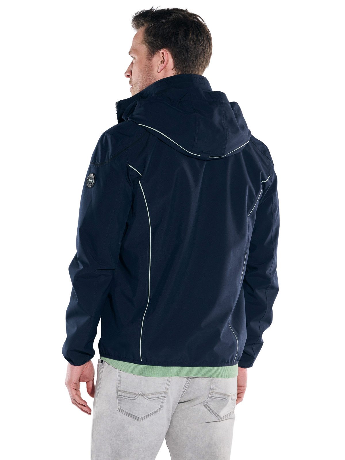 Engbers Kurzjacke Herren Sportive kurze Jacke mit Kapuze, Saphirblau günstig online kaufen