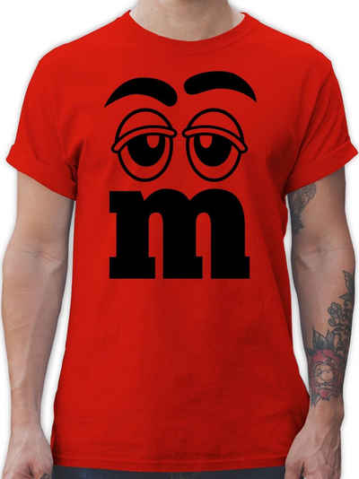 Shirtracer T-Shirt M und M Figuren Aufdruck M&M Karneval & Fasching