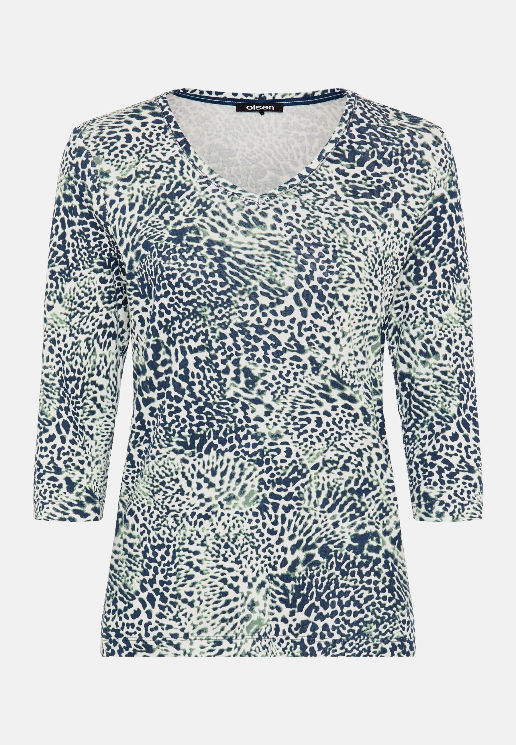 T-Shirt Shirt mit Allover-Dessin