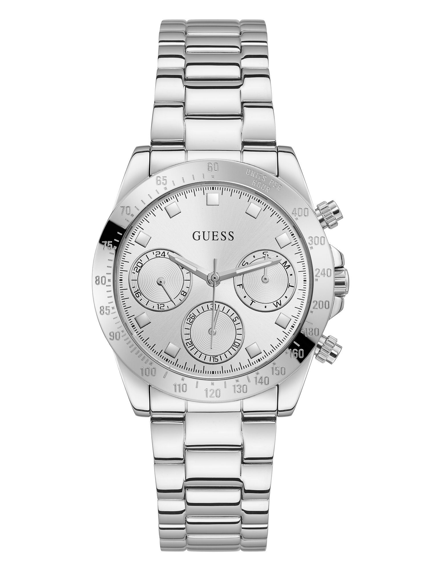 Chronograph Guess Damen-Uhren Analog Quarz