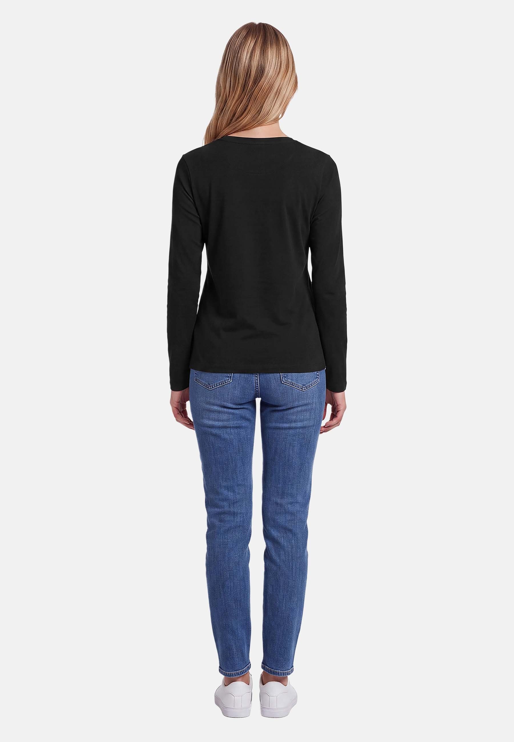 U.S. Polo Assn. Langarmshirt mit V-Ausschnitt und Stickereidetails Elastisches Longsleeve mit normaler Passform – Bild 4 von 5