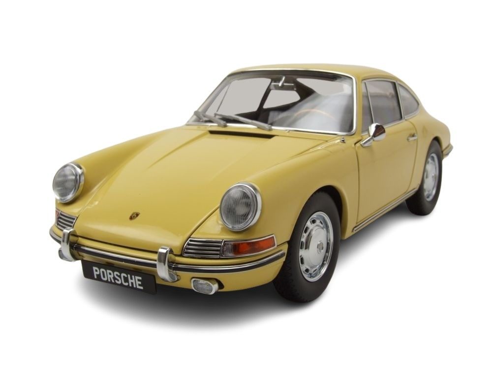 Kyosho Modellauto Porsche 911 (901) 1964 champagner gelb, Maßstab 1:18