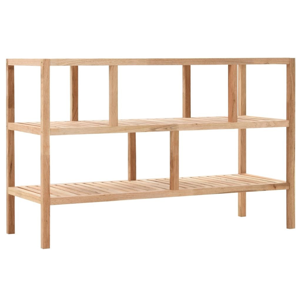 vidaXL Badregal Badezimmer-Regal Walnussholz massiv 100x40x65 cm