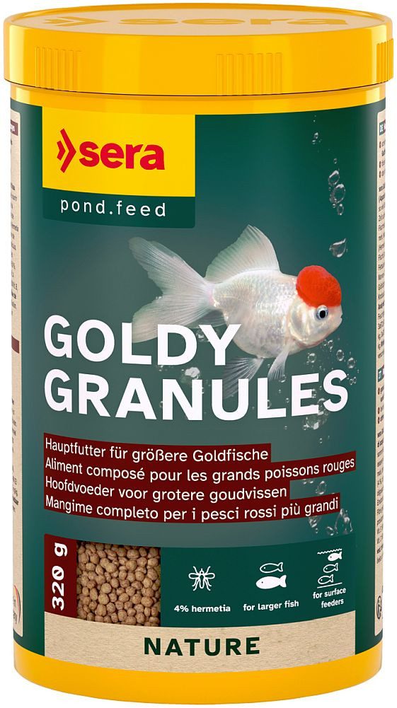 Aquariendeko sera Goldy Granules 1.000 ml Goldfischfutter Teichfutter