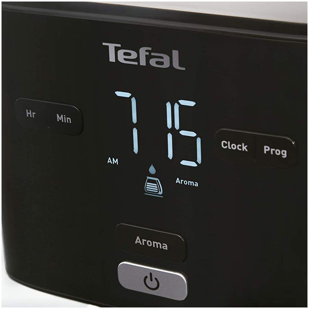 Digitales 24h-Timer, CM600810, Aroma-Funktion, Tefal Filterkaffeemaschine LCD-Display, 1.25l Kaffeekanne, Warmhalte-Funktion