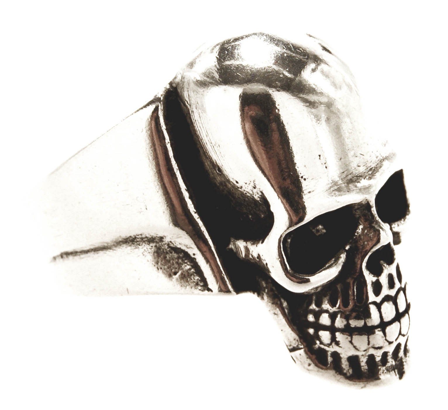 Ring Silberring Kiss of Silber Leather Gr. - (tk8) Totenkopf, 62-74