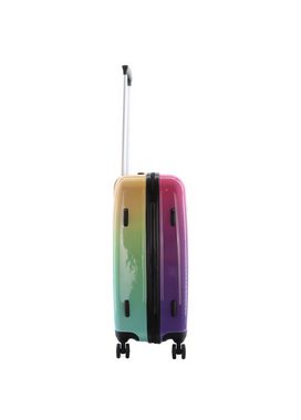 Saxoline® Koffer Rainbow, mit praktischem TSA-Schloss