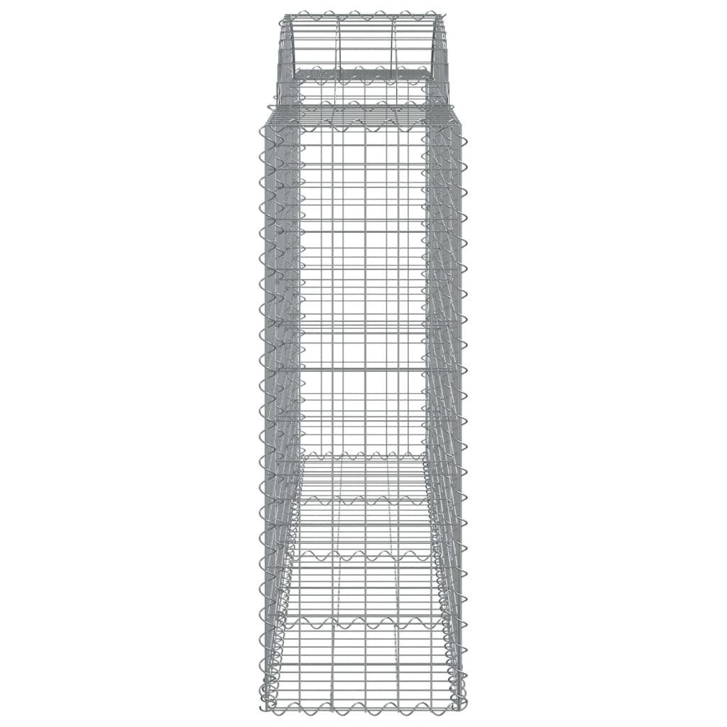 vidaXL Blumentopf Gabionen mit Hochbogen 13Stk. 200x50x120/140cm Verzinktes Eisen (13 St)