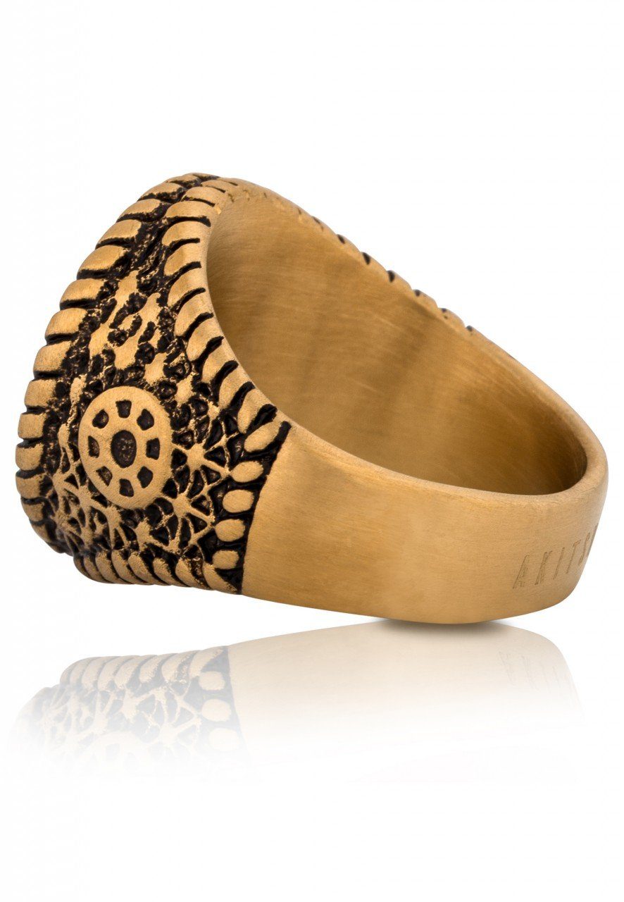 Akitsune Siegelring Imperator Ring Gold EU 65 - UK V - US 11