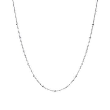 iz-el Silberkette Kette Silber Kugelkette - Halskette mit Kügelchen, 925 Sterling Silber