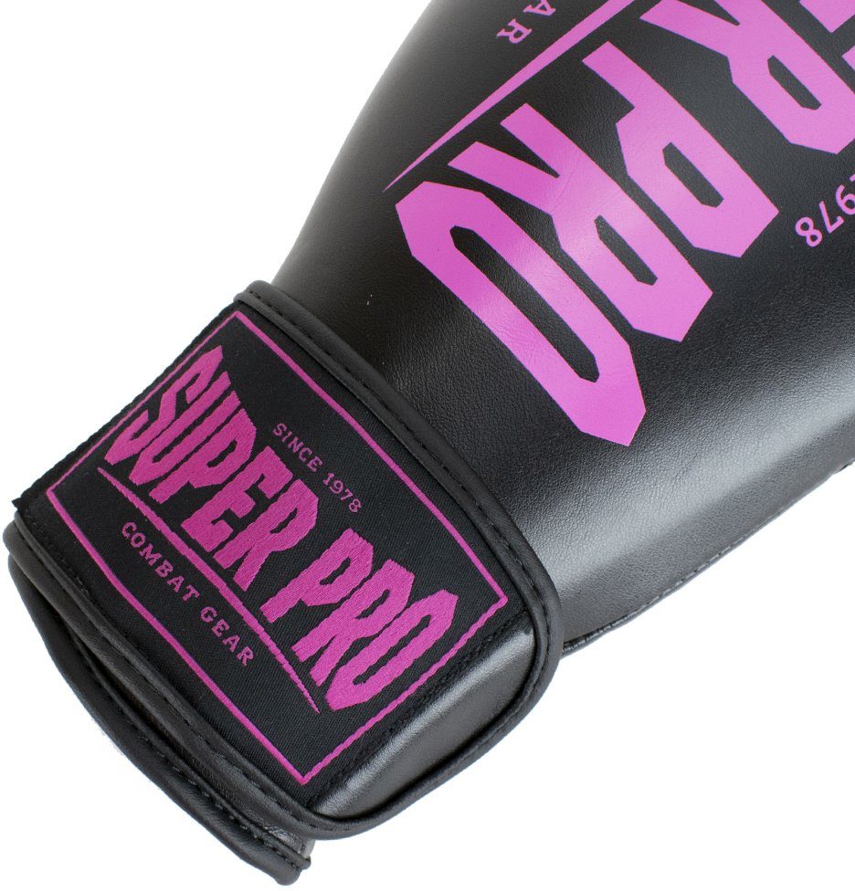 Super Champ pink-schwarz Pro Boxhandschuhe