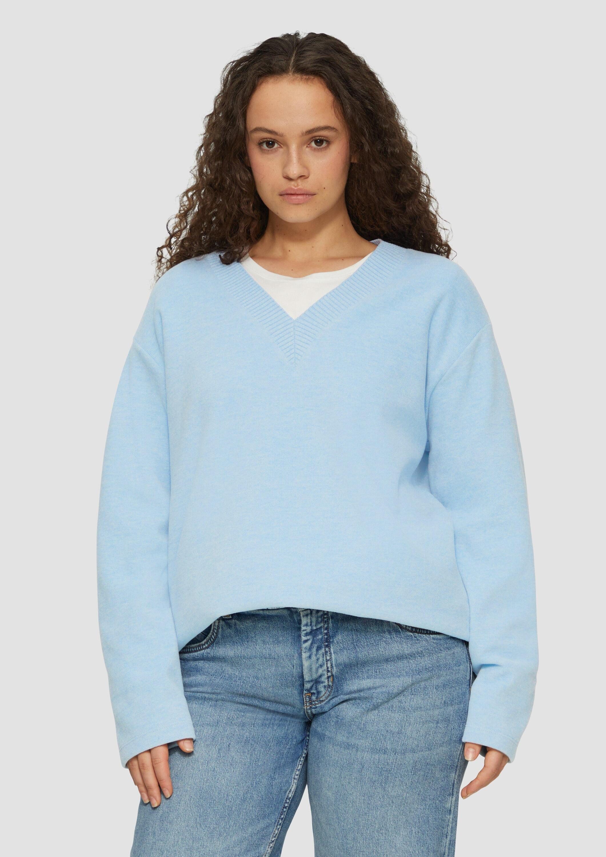 s.Oliver Sweatshirt Sweatshirt Weiches Sweatshirt mit günstig online kaufen