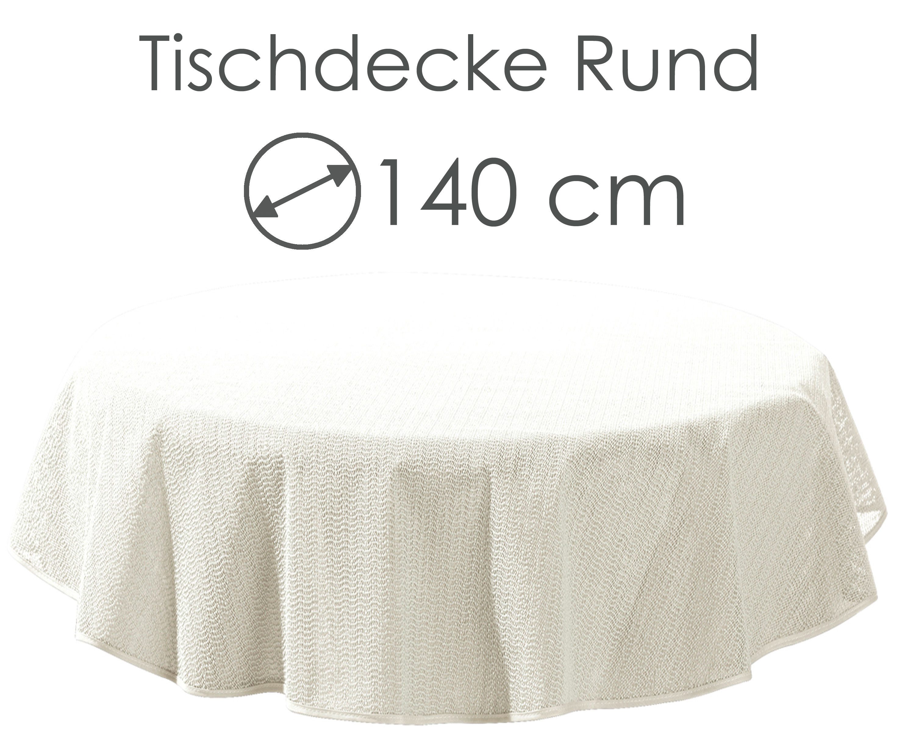 heimtexland Gartentischdecke Outdoor Tischdecke Garten Balkon Camping Tischdeko (Stück 1-tlg, 1), wetterfest I robust I UV-beständig I rutschfest I waschbar – Bild 4 von 5