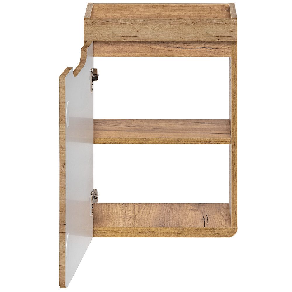 Lomadox Waschbeckenschrank LUTON-56-CRAFT Badezimmerschrank Gäste WC günstig online kaufen