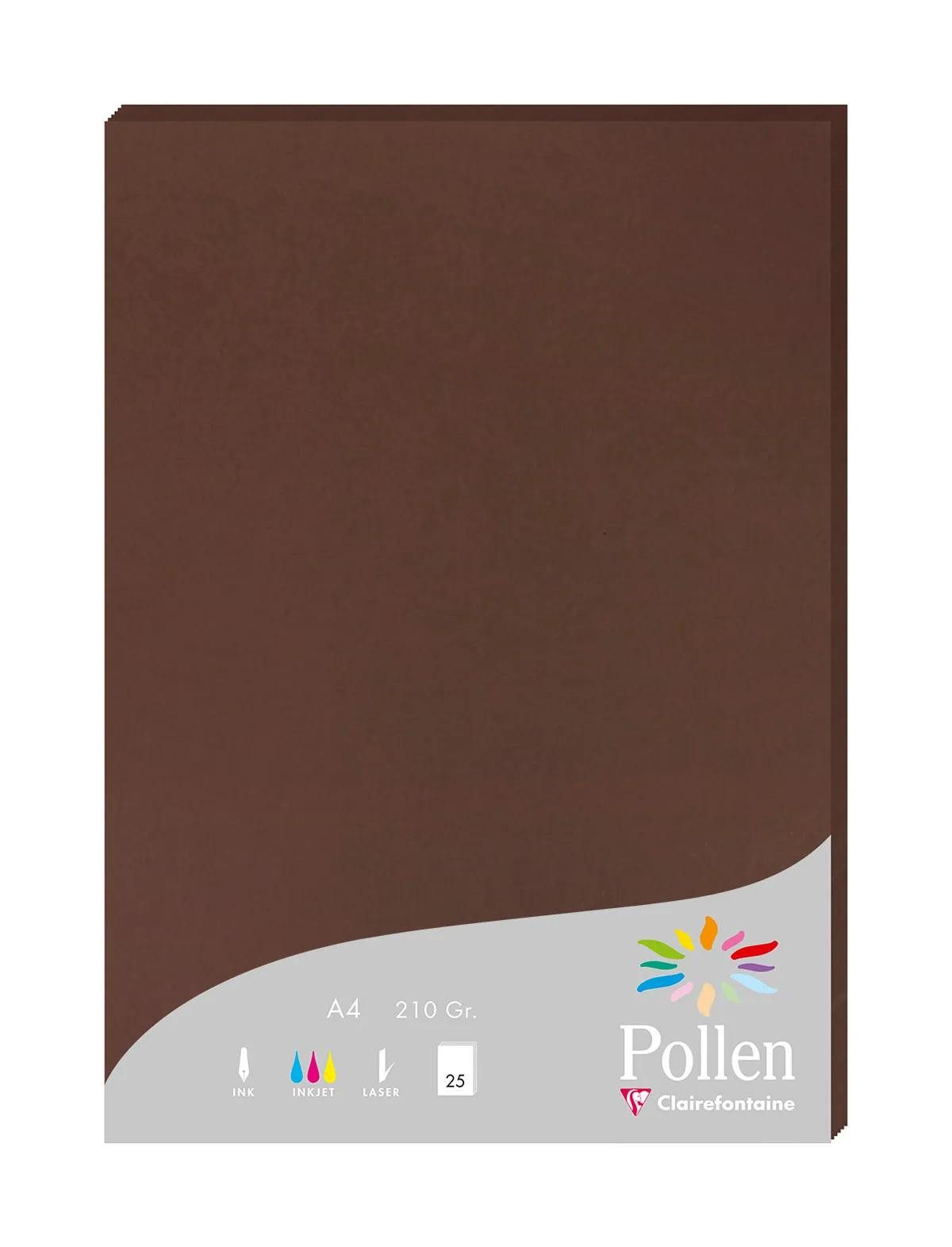 CLAIREFONTAINE Briefumschlag 10x Packung mit 25 Blatt A4 210x297 210g/m2 - Kakao 24202C, Bogen