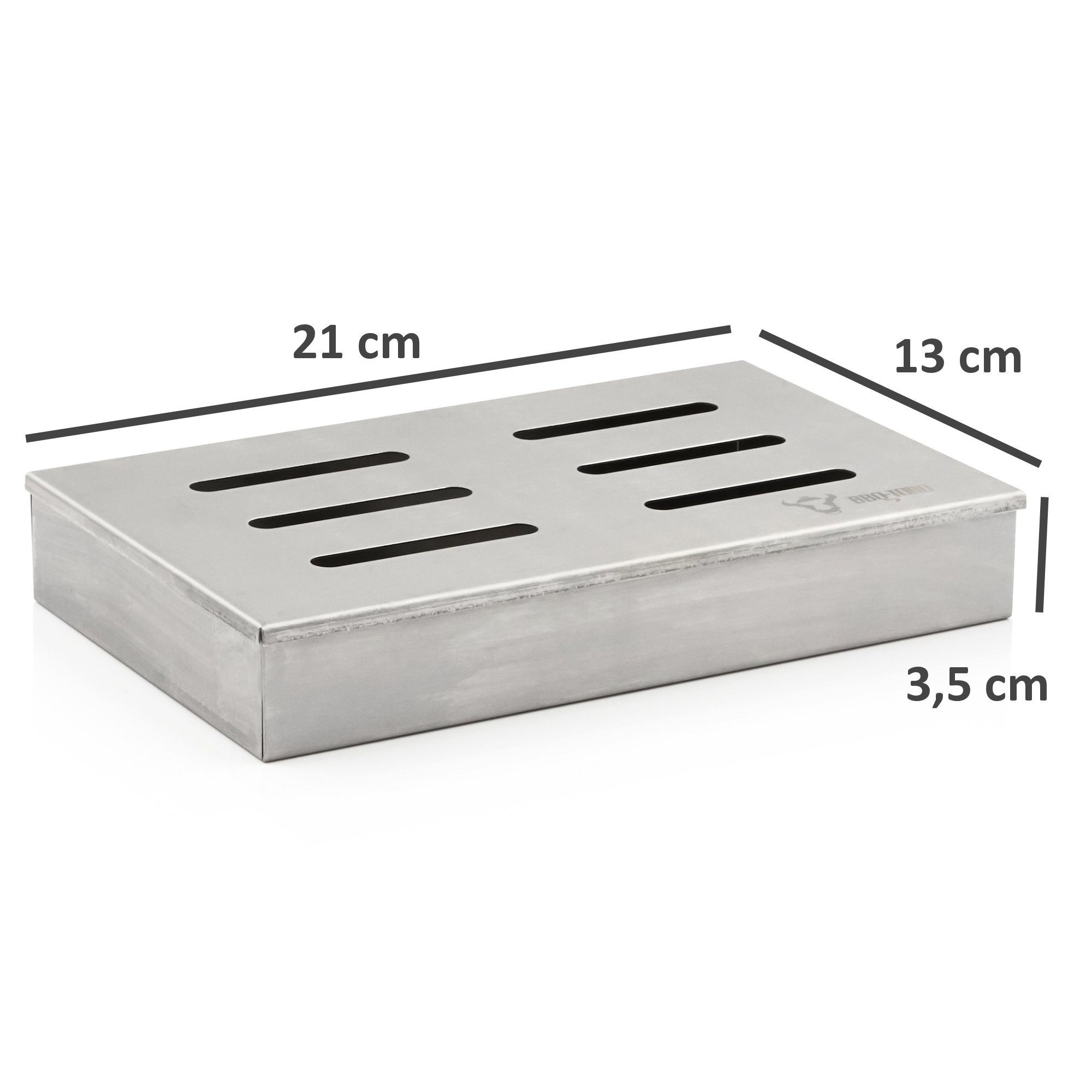 BBQ-Toro Räucherbox Edelstahl Räucherbox "Cherry", Smokerbox für Gasgrill, Holzkohlegrill