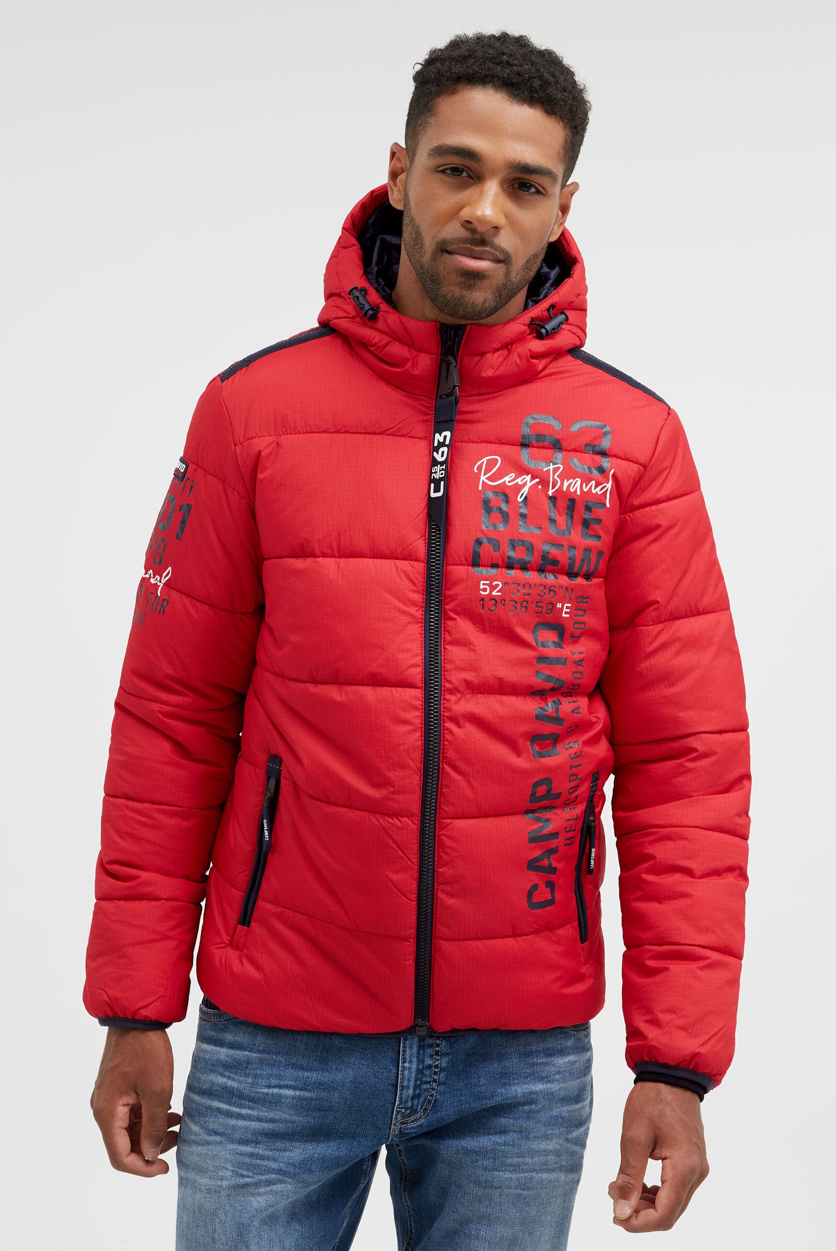 CAMP DAVID Winterjacke mit Innentaschen