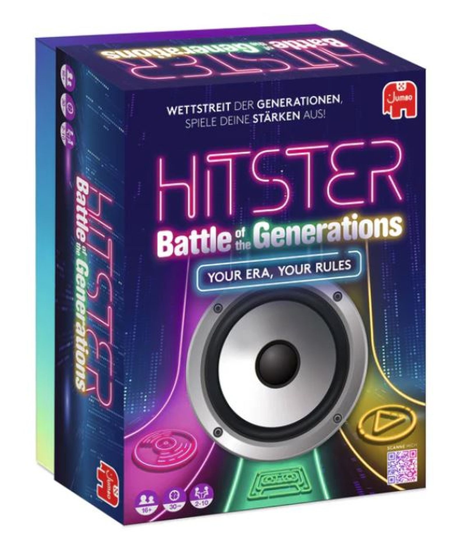 Jumbo Spiele Spielesammlung Hitster - Battle of the Generations, Gesellschaftsspiel