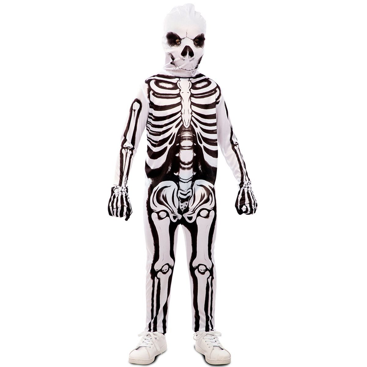 Fyasa Zombie-Kostüm Skelett Overall mit Maske für Kinder Halloween