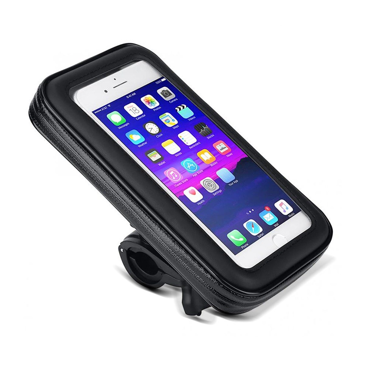 Tourtecs Smartphone-Halterung Motorrad Smartphonehalter Handytasche 5,5" für Lenker # SH9