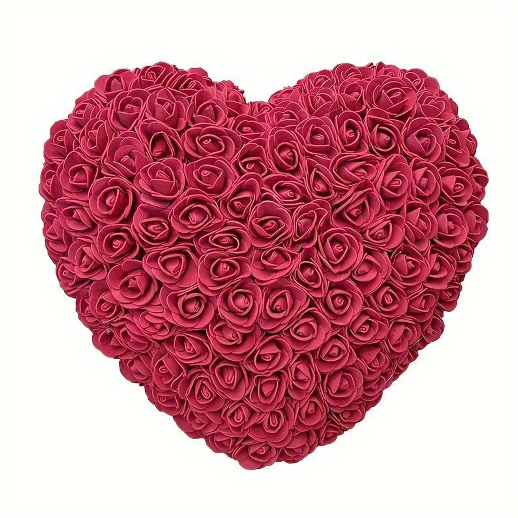 Kunstblumenstrauß Rosenherz Herzrose Rosenblüten in Herzform, Deggelbam, Muttertagsgeschenk, Valentinstagsgeschenk, Verlobung, Hochzeit