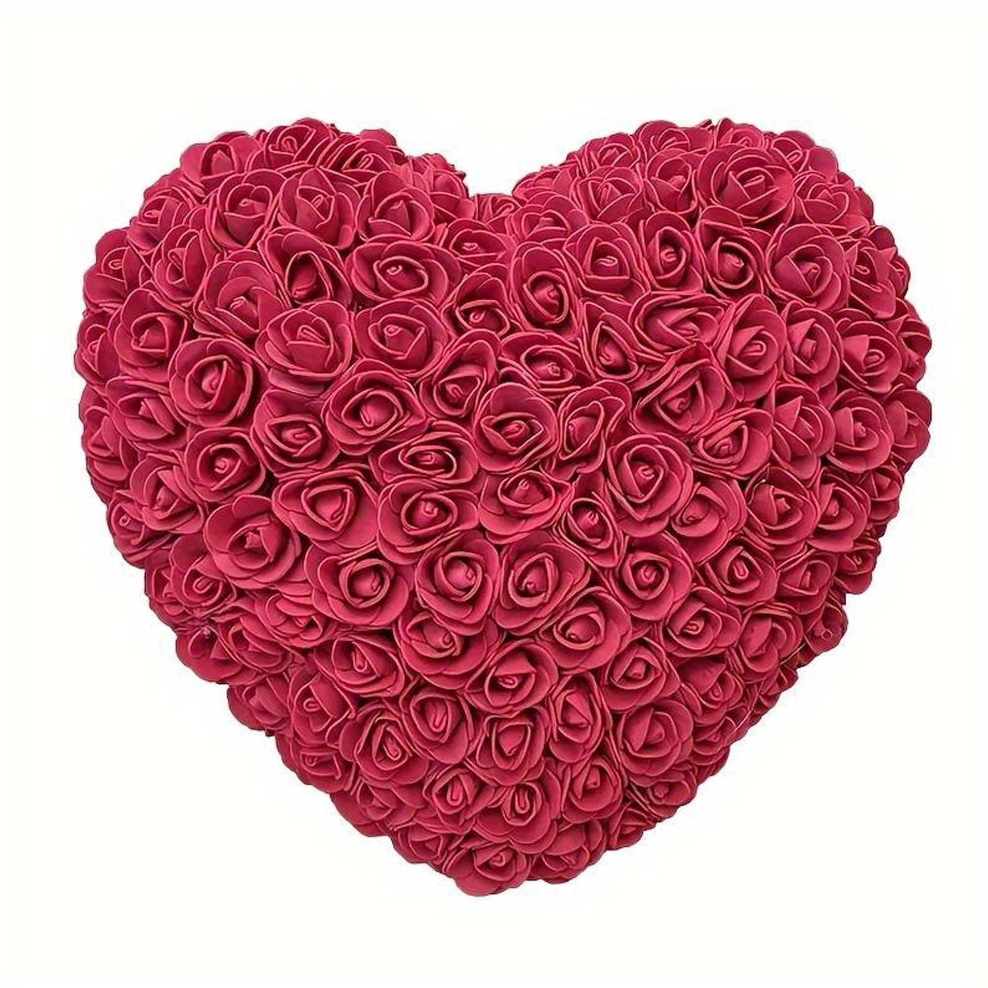 Kunstblumenstrauß Rosenherz Herzrose Rosenblüten in Herzform, Deggelbam, Mu günstig online kaufen